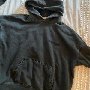 Fear of god essentials hoodie black